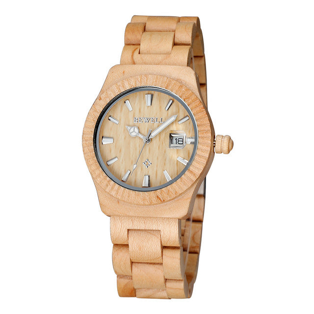 Retro Wooden Quartz Couples Lovers' Watch Time Hour relojes