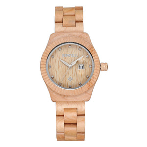 Retro Wooden Quartz Couples Lovers' Watch Time Hour relojes