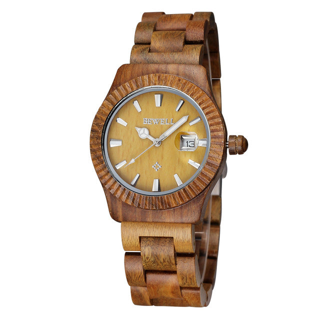 Retro Wooden Quartz Couples Lovers' Watch Time Hour relojes