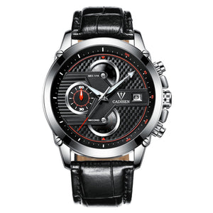 Auto Date Waterproof Watch Six-pin Chronograph Sport Man Watch Calendar Business Dress Watch Relogio