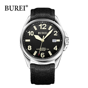 Mechanical Watches Military Digital Wristwatch Canvas Male Clock Waterproof Sapphire Automatic Watch