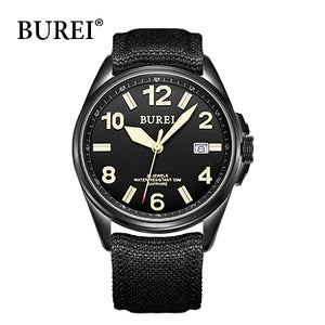 Mechanical Watches Military Digital Wristwatch Canvas Male Clock Waterproof Sapphire Automatic Watch