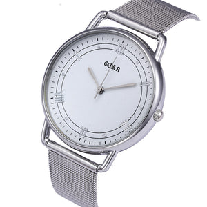 Classic Quartz Stainless Steel Wrist Watch