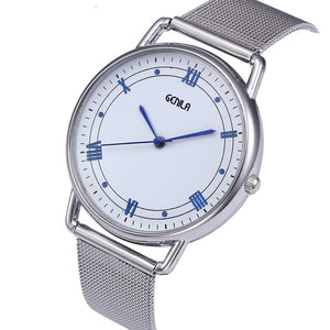 Classic Quartz Stainless Steel Wrist Watch