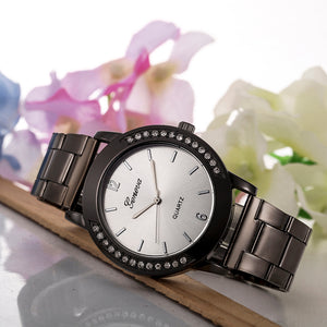 Simple Stainless Steel Analog Quartz Wrist Watch