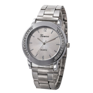 Simple Stainless Steel Analog Quartz Wrist Watch