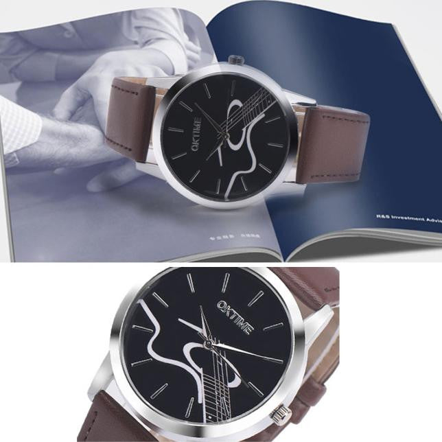 Leather Analog Quartz Vogue Wrist Watch