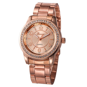 Simple Gold Analog Quartz Wrist Watch