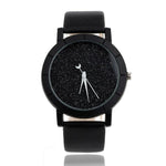 Star Minimalist Fashion Watches For Lovers Leather Strap Watch