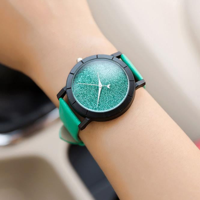 Star Minimalist Fashion Watches For Lovers Leather Strap Watch