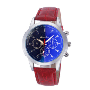 Crocodile Faux Leather Analog Watch Watches