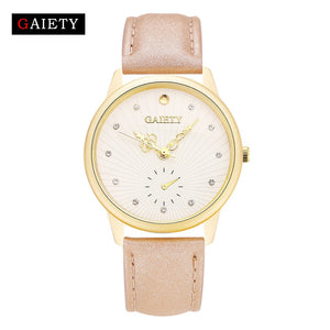 Women Fashion Leather Band Analog Quartz Round Wrist Watch Watches