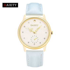 Women Fashion Leather Band Analog Quartz Round Wrist Watch Watches