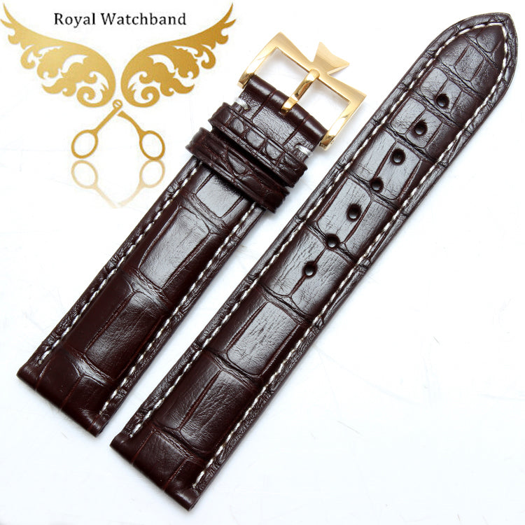 Crocodile Leather Skin Watch Strap Band